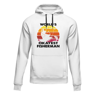 World's Okayest Fisherman Unisex Hoodie
